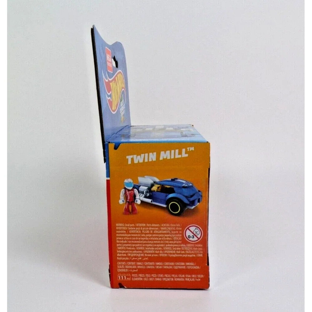 Hot Wheels Mega Construx Twin Mill GVM31 Building Set Ages 5+ Race‎ Car New!